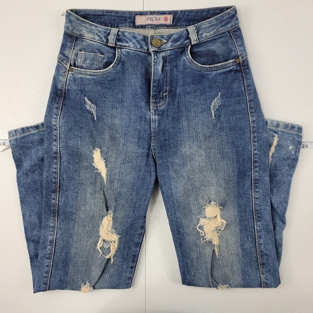 Pilar jeans slim skinny size 28 blue denim womens 1765 28x26